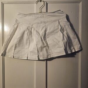 Art Class White Mini Skirt